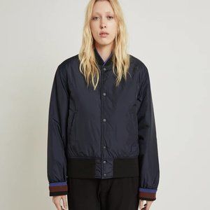 Acne Studios reversible bomber Jacket Mills face navy green made in Lithuania XS